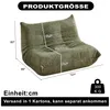 Chenille-Togo-Zweisitzer, Boden-Lounger, armloser Produktbild-Vorschau 8