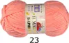 A ball of pink yarn on a white background. Náhľad obrázku produktu