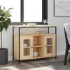 vidaXL Příborník Sonoma Dub 100x35x80 cm výrobek ze dřeva Náhled obrázku produktu 1