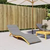 vidaXL Sonnenliegen-Auflage Grau 200x70x3 cm Oxford-Gewebe Produktbild-Vorschau 2