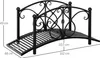 Outsunny Gartenbrücke, Teichbrücke mit Sicherheitsgeländer Produktbild-Vorschau 3