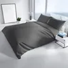 Renforce Bettwäsche Set 200x200 cm 80x80 cm Grau Uni 100% Produktbild-Vorschau 5