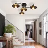 ZMH lampa sufitowa czarna vintage E27 z 4 płomieniami Podgląd zdjęcia produktu 6