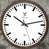 Holzwerk HOMBURG (FUNK) moderne Bahnhof Funk Holz Wanduhr, Produktbild-Vorschau 1