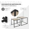 ML-Design Sada 2 stolků, 40x40x40/50x50x45 cm, vzhled Náhled obrázku produktu 5