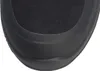 A close-up view of the toe cap of a black shoe. Produktbild-Vorschau