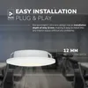 hoftronic LED Einbaustrahler 3W 2700K IP44 Weiß rund Produktbild-Vorschau 4