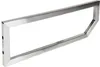 A silver, angular metal bracket is shown against a white background. Produktbild-Vorschau