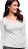 Langarm-T-Shirt für Frauen, 100% Baumwolle, unbedruckt, Produktbild-Vorschau 1