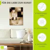 ARTland Leinwandbild Herzstruktur Größe: 45x60 cm Produktbild-Vorschau 2