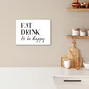 MuchoWow® - Leinwandbilder - Zitat - "Essen, trinken und Produktbild-Vorschau 2