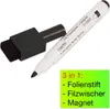 TimeTEX Folienstift Non Permanent mit Filzwischer + Magnet Produktbild-Vorschau 3
