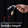 H&S Edelstahl Korkenzieher Wein - 3in1 Kellnermesser Profi Produktbild-Vorschau 5