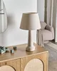 BELIANI Tischlampe Hellbeige Keramik mit Kunstleinen Produktbild-Vorschau 4