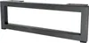 A black metal furniture leg with a rectangular opening. Podgląd zdjęcia produktu
