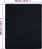 vidaXL lenzuolo matrimoniale jersey nero 90x200 cm cotone Anteprima dell’immagine prodotto 5