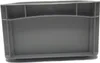 An empty gray plastic storage box. Produktbild-Vorschau