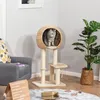 PawHut Strom pro kočky Nábytek pro kočky s kočičí jeskyní Náhled obrázku produktu 2