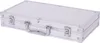 A silver aluminum poker chip case with a handle and two latches is shown against a white background. Produktbild-Vorschau