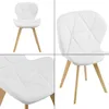 A collage of four images showing a white chair from different angles. Anteprima dell’immagine prodotto
