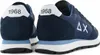 A pair of navy blue sneakers shown from the back and side. Produktbild-Vorschau