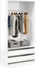 vidaXL Kleiderschrank Hochglanz-Weiß 100x50x200 cm Produktbild-Vorschau 3