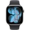 A close-up of an Apple Watch with a blue abstract watch face. Produktbild-Vorschau