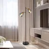 Stehleuchte, Metall schwarz, Glas rauch, H 160 cm Produktbild-Vorschau 6