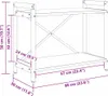 vidaXL Bücherregal 60 x 30 x 50 cm Holzwerkstoff Produktbild-Vorschau 8