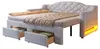 Merax Gepolstertes Tagesbett, Ausziehbar 90x200 bis 180x200 Produktbild-Vorschau 6