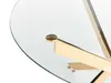 Close-up of a round glass tabletop with a golden metal frame. Náhľad obrázku produktu