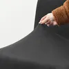 Velours-Barstuhlbezug in Schwarz – Elastisch und formstabil Produktbild-Vorschau 4