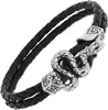 trendor 75800 Leder-Armband für Männer Schwarz Schlange 1 Produktbild-Vorschau