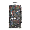 A product shot of a suitcase with a colorful, artistic pattern. Produktbild-Vorschau