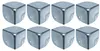Eckenschutz für Koffer im 8er Set von HMF mit den Maßen 40 x 40 mm in Silber verzinkt Náhľad obrázku produktu
