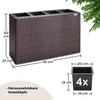 CASARIA® Fioriera Rettangolare 95x27x60 cm con 4 Vasi Anteprima dell’immagine prodotto 3