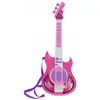 Gitara Elektryczna Z Mikrofonem Dla Dzieci Zestaw Karaoke Podgląd zdjęcia produktu 2
