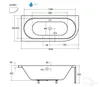 ECOLAM Badewanne 150x75 LINKS Avita Eckbadewanne mit Produktbild-Vorschau 3
