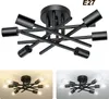Lampada a soffitto E27 6 Flamming, plafoniera retrò senza Anteprima dell’immagine prodotto 1