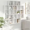 Möbel Wandregal Weiß 100 x 13 x 100 cm Holzwerkstoff - Produktbild-Vorschau 1