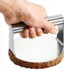 Burgerpresse aus Edelstahl -  14 x 7,5 cm - Hamburgerpresse Produktbild-Vorschau 1
