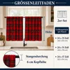 2er Set Scheibengardinen Weihnachten Tartan Bistrogardinen Produktbild-Vorschau 5