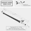 A diagram of a barbell with dimensions and specifications. Náhľad obrázku produktu