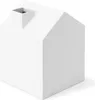 A white tissue box shaped like a house with a chimney. Anteprima dell’immagine prodotto