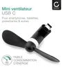 CELLONIC Mini ventilateur USB-C couleur noir pour téléphone Voir les images du produit 2