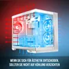 MODECOM VOLCANO PANORAMA 7F Weiß PC Gehäuse ATX Midi Tower Produktbild-Vorschau 4
