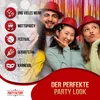 Pailletten Hut Rot Erwachsene Einheitsgröße Glitzer Kostüm Produktbild-Vorschau 4
