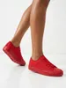 Stella Damen Sneaker Rot Stoff Sportlich für den Sommer, Produktbild-Vorschau 3