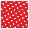 30 Servietten, 3-lagig 1/4-Falz 33 cm x 33 cm rot "Dots" Produktbild-Vorschau 3