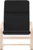 relaxační křeslo vidaXL Black Fabric Náhled obrázku produktu 4